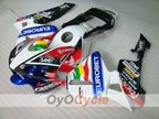 Injection Fairing kit for 03-04 CBR600RR - White, Black - Lee #OYO87902536