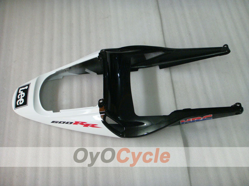 Injection Fairing kit for 03-04 CBR600RR - White, Black - Lee #OYO87902536