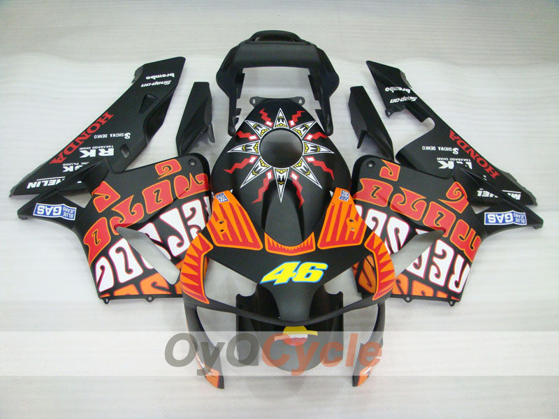 Injection Fairing kit for 03-04 CBR600RR - Black, Matte - Rossi #OYO87902541