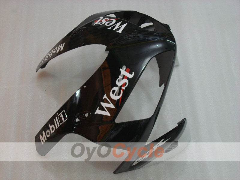 Injection Fairing kit for 03-04 CBR600RR - White, Black - West #OYO87902559