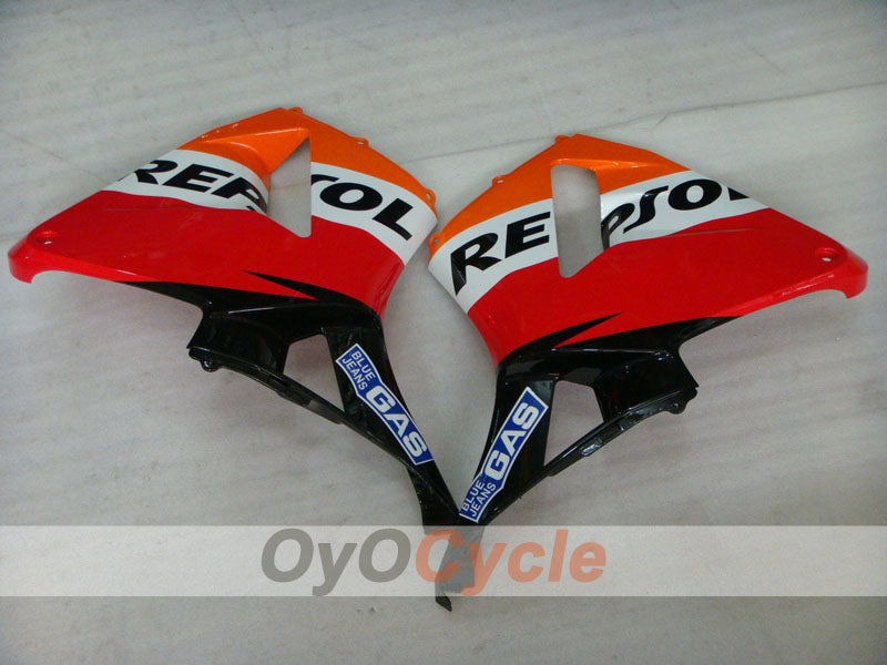 Injection Fairing kit for 03-04 CBR600RR - Orange, Black - Repsol #OYO87902584