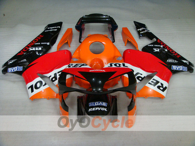 Injection Fairing kit for 03-04 CBR600RR - Orange, Black - Repsol #OYO87902584 Secondary image