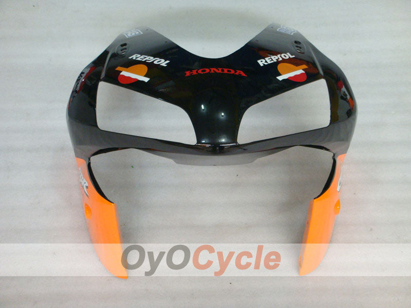 Injection Fairing kit for 03-04 CBR600RR - Orange, Black - Repsol #OYO87902585