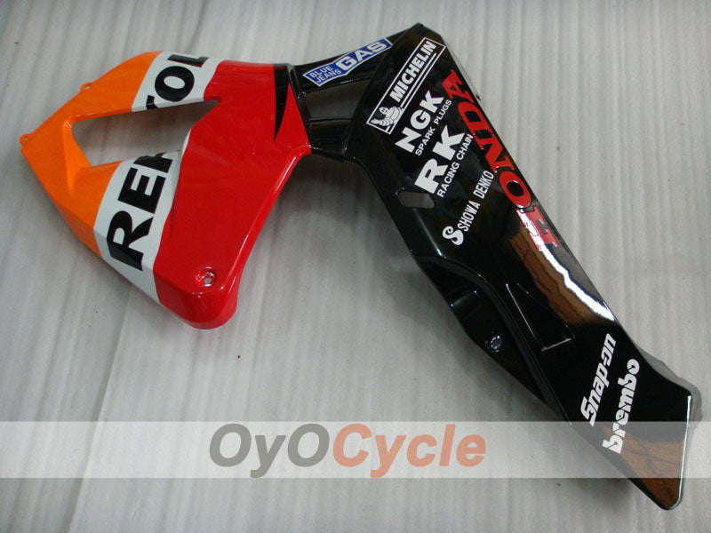 Injection Fairing kit for 03-04 CBR600RR - Orange, Black - Repsol #OYO87902587