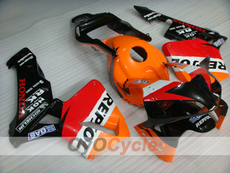 Injection Fairing kit for 03-04 CBR600RR - Orange, Black - Repsol #OYO87902587 Secondary image