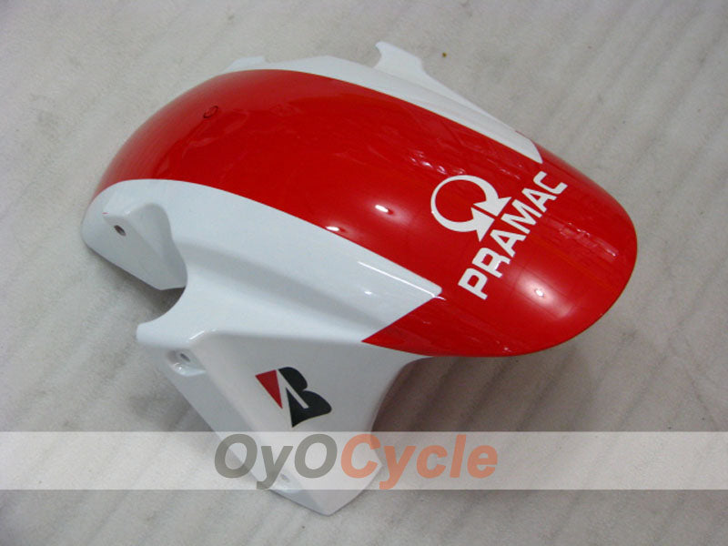 Injection Fairing kit for 03-04 CBR600RR - Red, White - PRAMAC #OYO87902594