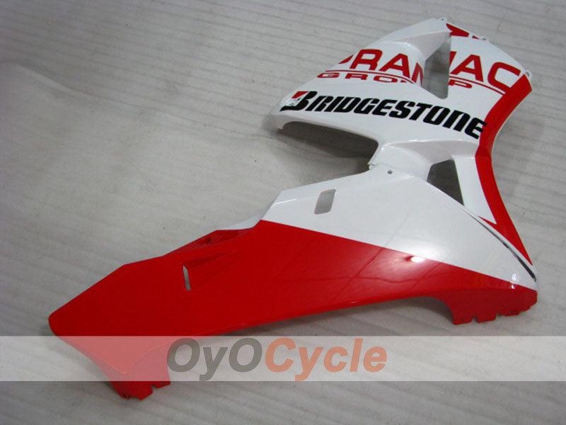 Injection Fairing kit for 03-04 CBR600RR - Red, White - PRAMAC #OYO87902594