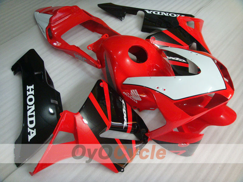 Injection Fairing kit for 03-04 CBR600RR - Red, Black - Factory Style #OYO87902599 Main image