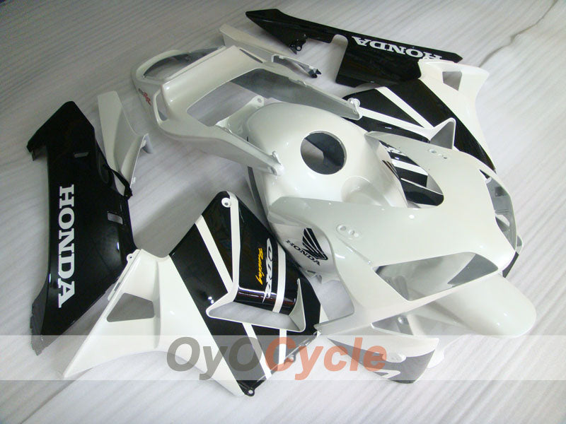 Injection Fairing kit for 03-04 CBR600RR - White, Black - Factory Style #OYO87902600