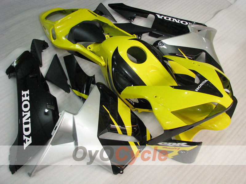 Injection Fairing kit for 03-04 CBR600RR - Yellow, Black - Factory Style #OYO87902612