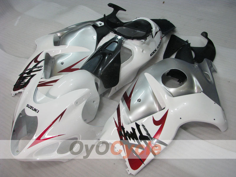 Injection Fairing kit for 99-07 GSXR1300 Hayabusa - White, Silver - Factory Style #OYO87902682 Main image
