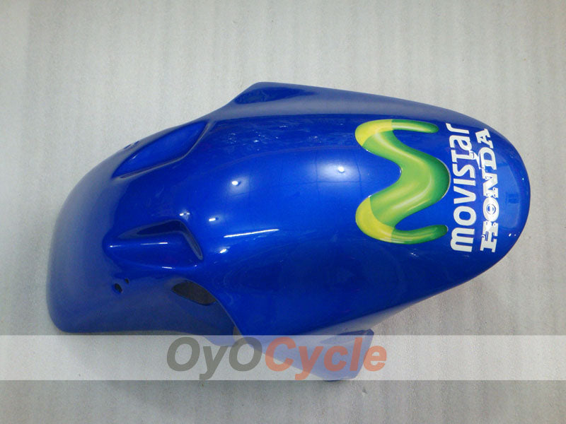 Injection Fairing kit for 00-01 CBR900RR 929 - Yellow, Blue - Movistar #OYO87902710