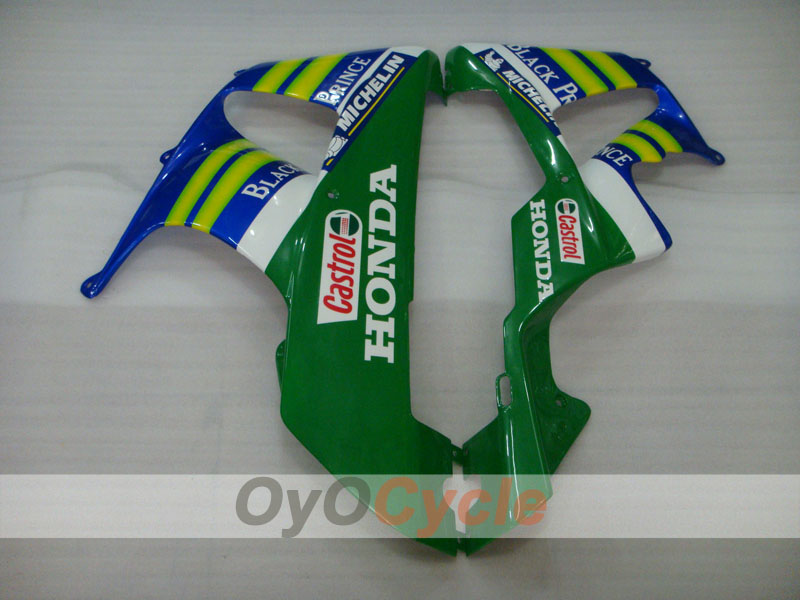 Injection Fairing kit for 00-01 CBR900RR 929 - Yellow, Blue - Movistar #OYO87902710