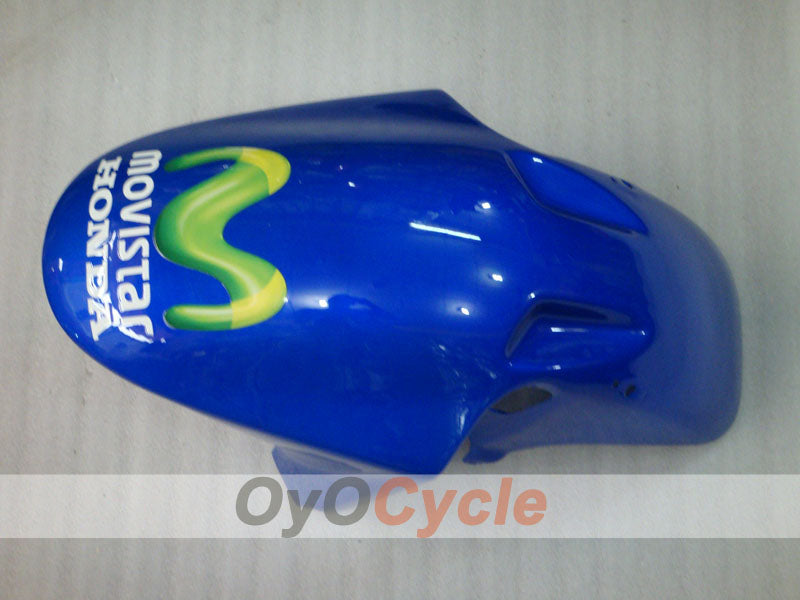 Injection Fairing kit for 00-01 CBR900RR 929 - Yellow, Blue - Movistar #OYO87902710