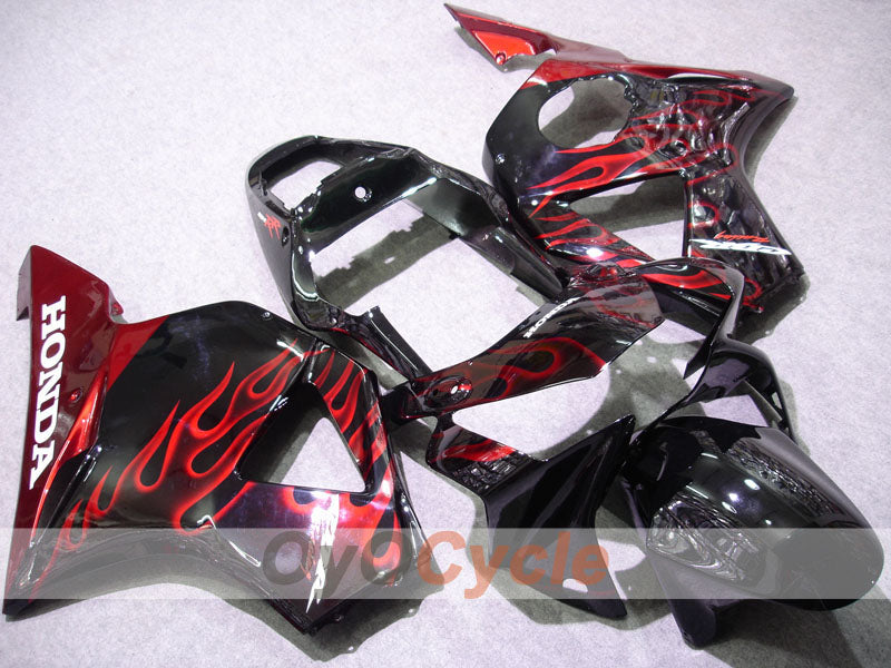 Injection Fairing kit for 02-03 CBR900RR 954 - Red, Black - Flame #OYO87902730 Main image