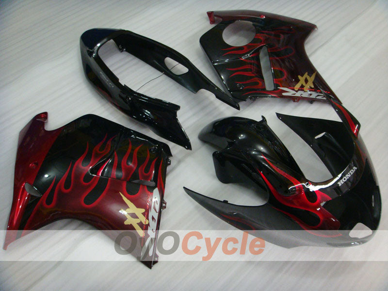 Injection Fairing kit for 96-07 CBR1100XX - Red, Black - Flame #OYO87902798 Main image