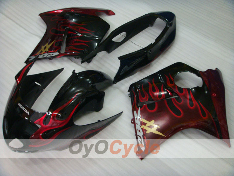 Injection Fairing kit for 96-07 CBR1100XX - Red, Black - Flame #OYO87902798 Secondary image