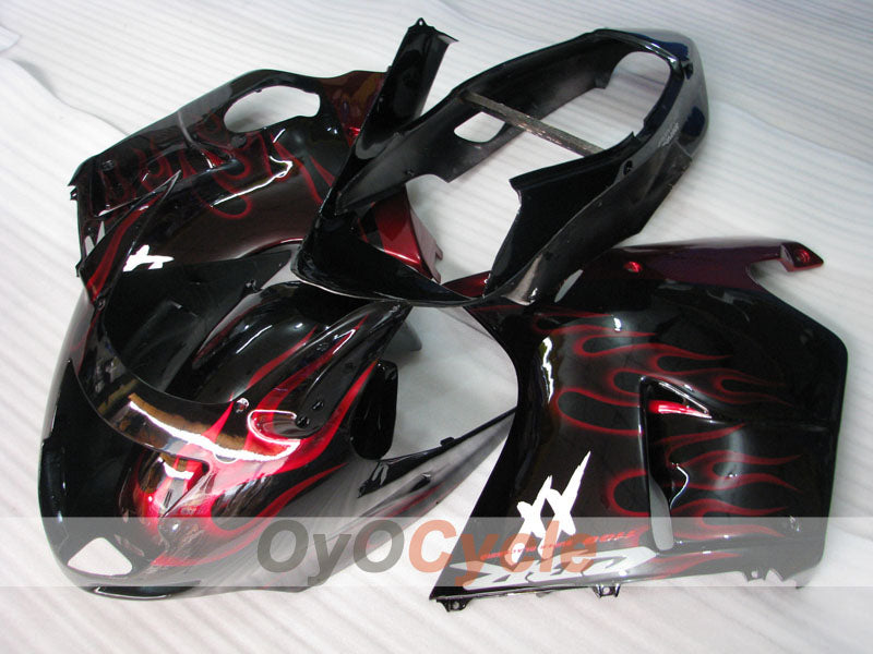 Injection Fairing kit for 96-07 CBR1100XX - Red, Black - Flame #OYO87902800 Secondary image