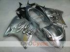 Injection Fairing kit for 96-07 CBR1100XX - Black, Silver - Flame #OYO87902801