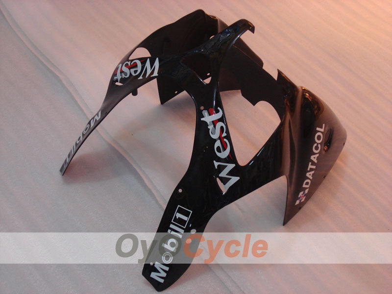 Injection Fairing kit for 00-02 NINJA ZX-6R - White, Black - MICHELIN, West #OYO87902818