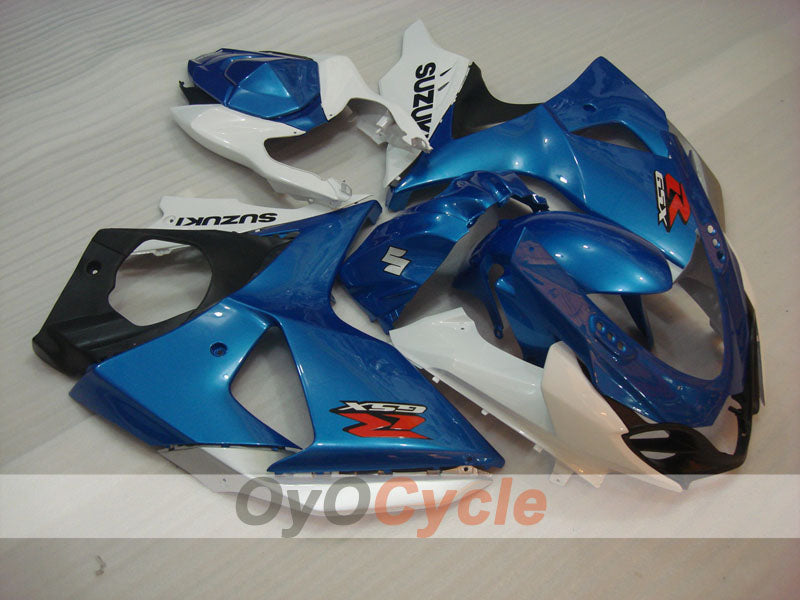 Injection Fairing kit for 09-16 GSX R1000 - Blue, White - Factory Style #OYO87902873 Main image
