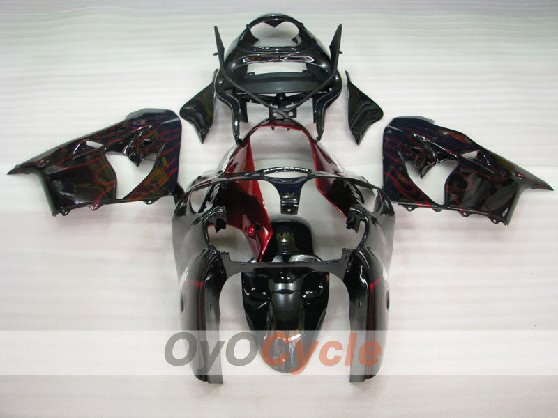 Fairing kit for 00-01 NINJA ZX-9R - Red, Black - Flame #OYO87903027 Secondary image
