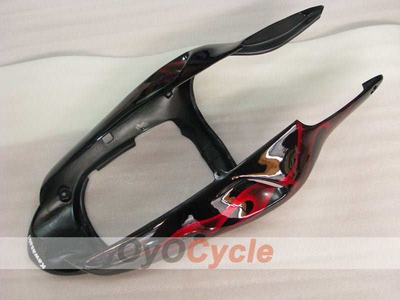 Fairing kit for 00-01 NINJA ZX-9R - Red, Black - Flame #OYO87903027