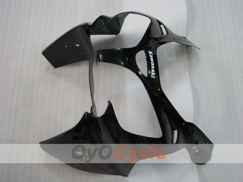 Fairing kit for 00-01 NINJA ZX-9R - Red, Black - Flame #OYO87903028