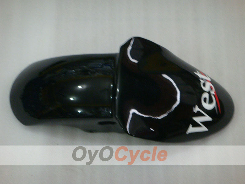 Fairing kit for 00-01 NINJA ZX-9R - White, Black - West #OYO87903049