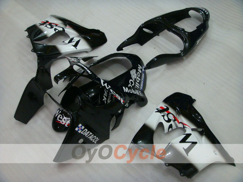 Fairing kit for 00-01 NINJA ZX-9R - White, Black - West #OYO87903049 Secondary image
