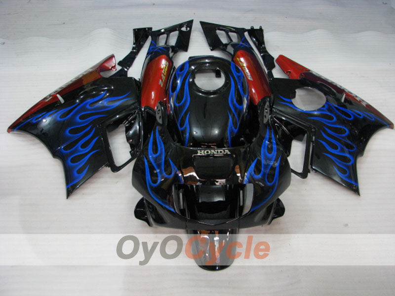 Fairing kit for 91-94 Honda CBR600 F2 - Blue, Black - Flame #OYO87903061