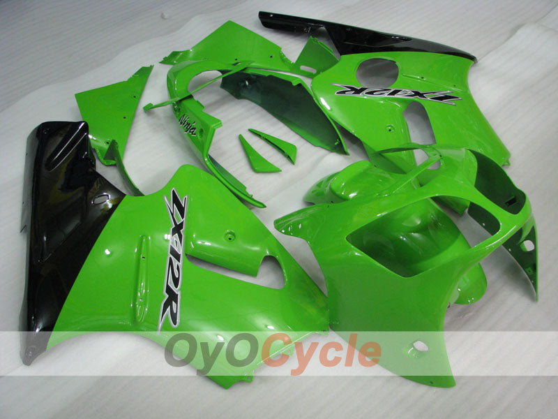 Injection Fairing kit for 00-01 NINJA ZX-12R - Green, Black - Factory Style #OYO87903073