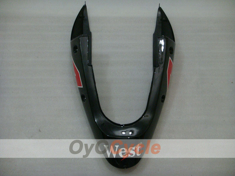 Injection Fairing kit for 00-01 NINJA ZX-12R - White, Black - West #OYO87903081