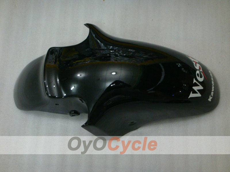Injection Fairing kit for 00-01 NINJA ZX-12R - White, Black - West #OYO87903081
