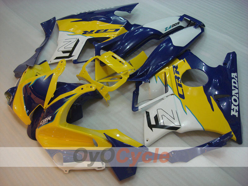 Fairing kit for 91-94 Honda CBR600 F2 - Yellow, White - Factory Style #OYO87903086 Secondary image