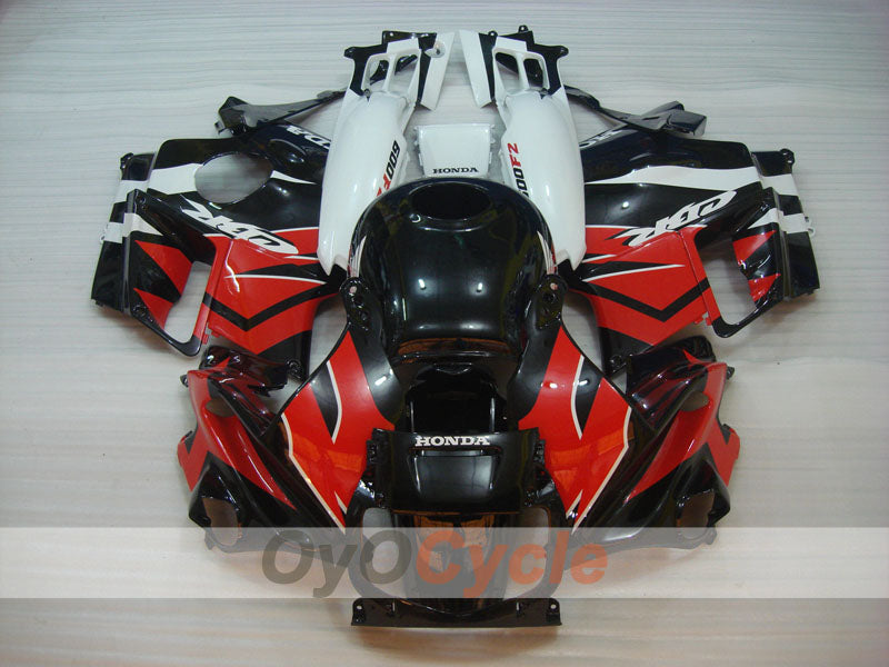 Fairing kit for 91-94 Honda CBR600 F2 - Red, Black - Factory Style #OYO87903087 Main image