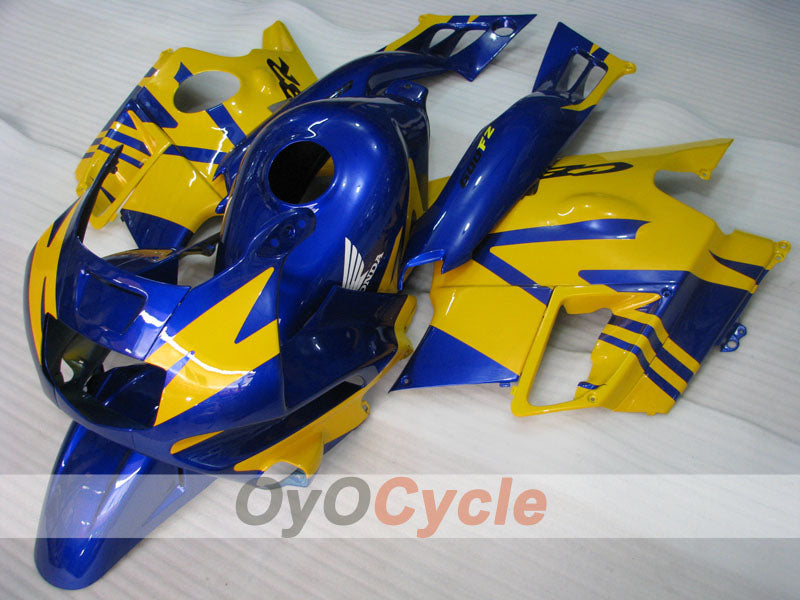 Fairing kit for 91-94 Honda CBR600 F2 - Yellow, Blue - Factory Style #OYO87903091