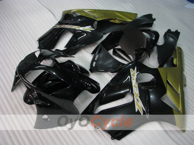 Injection Fairing kit for 02-05 NINJA ZX-12R - Black, Gold - Factory Style #OYO87903110