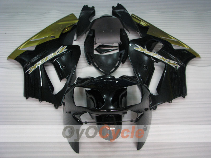 Injection Fairing kit for 02-05 NINJA ZX-12R - Black, Gold - Factory Style #OYO87903110