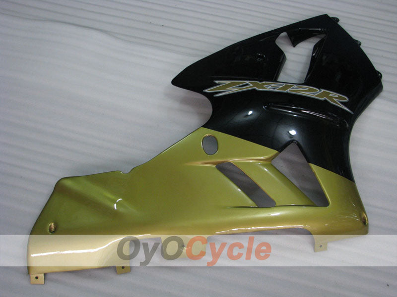 Injection Fairing kit for 02-05 NINJA ZX-12R - Black, Gold - Factory Style #OYO87903110