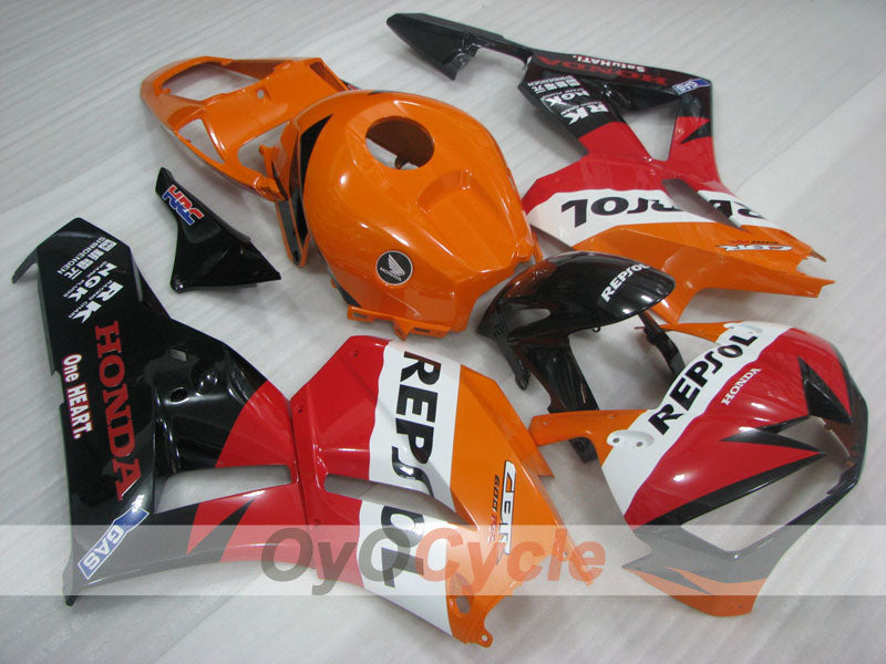 Injection Fairing kit for 13-20 CBR600RR - Orange, Black - Repsol #OYO87903125