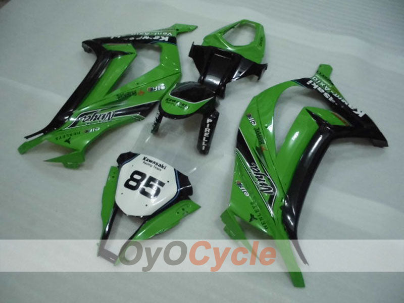 Injection Fairing kit for 11-15 NINJA ZX-10R - Green, Black - PIRELLI #OYO87903136 Secondary image