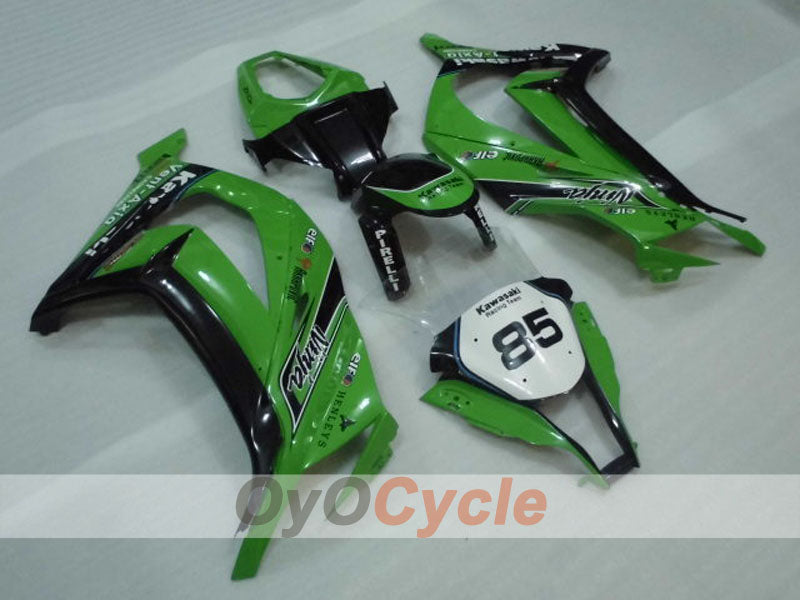 Injection Fairing kit for 11-15 NINJA ZX-10R - Green, Black - PIRELLI #OYO87903136 Main image