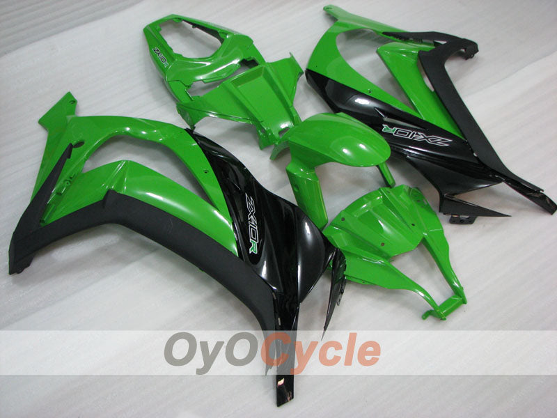 Injection Fairing kit for 11-15 NINJA ZX-10R - Green, Black - Factory Style #OYO87903138