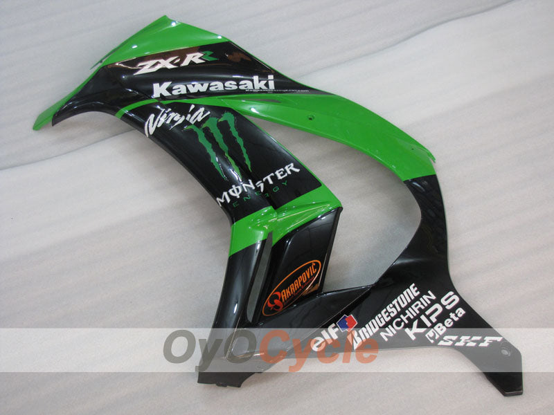 Injection Fairing kit for 11-15 NINJA ZX-10R - Green, Black - Factory Style #OYO87903139