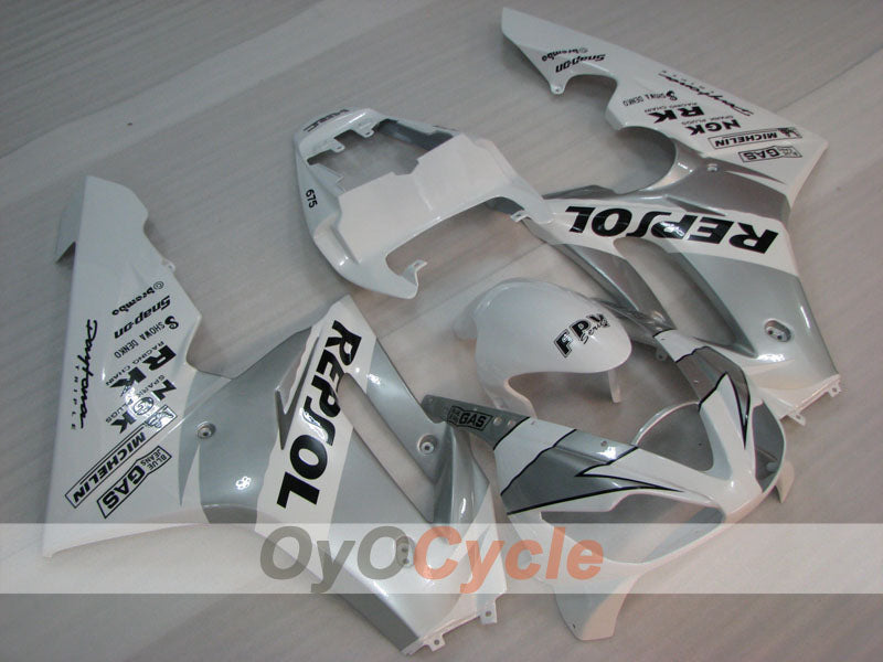 Injection Fairing kit for 06-08 Triumph Daytona 675 - White, Grey - MICHELIN #OYO87903145