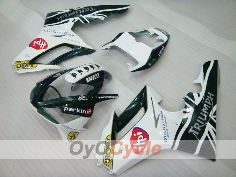 Injection Fairing kit for 06-08 Triumph Daytona 675 - Green, White - Factory Style #OYO87903151 Main image