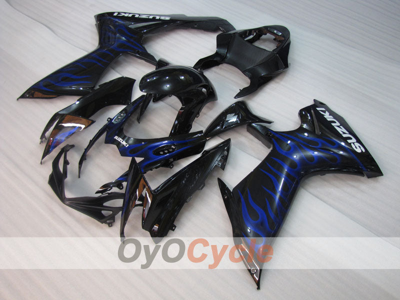 Injection Fairing kit for 11-26 GSX R600 - Blue, Black - Flame #OYO87903217 Secondary image