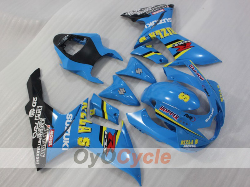Injection Fairing kit for 11-26 GSX R600 - Blue, Black - Rizla+ #OYO87903218 Main image