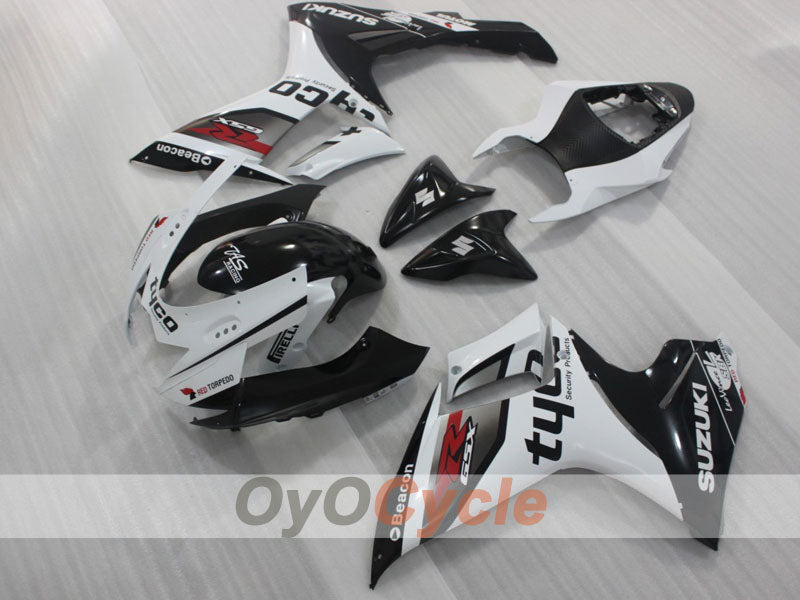 Injection Fairing kit for 11-26 GSX R750 - White, Black - Factory Style #OYO87903198